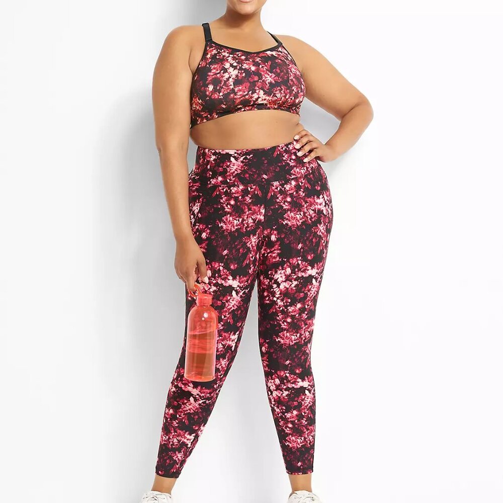 LIVI ACTIVE High-Rise Leggings w/ Pockets in New Shibori Plus Size 26/28 NWT